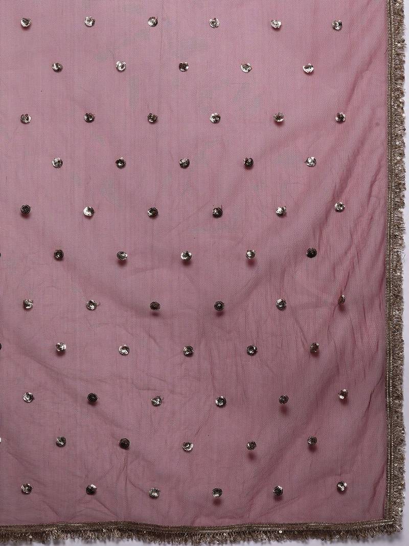 Women Ethnic Motifs Embroidered Anarkali Kurta with Palazzos & With Dupatta