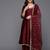Women Ethnic Motifs Embroidered Anarkali Kurta with Palazzos & With Dupatta