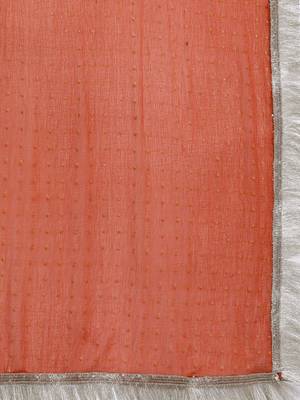 Women Solid Regular Gotta Patti Silk Crepe Kurta with Trousers & With Dupatta 4