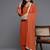 Women Solid Regular Gotta Patti Silk Crepe Kurta with Trousers & With Dupatta