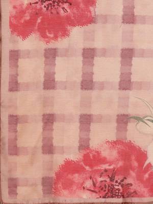Women Floral Printed Regular Chanderi Silk Kurta with Trousers & With Dupatta 4