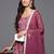 Floral Printed Pure Cotton Anarkali Kurta with Trousers & Dupatta