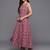Floral Printed Pure Cotton Anarkali Kurta with Trousers & Dupatta