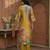 Women Printed Regular Gotta Patti Chanderi Silk Kurta with Trousers