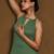 Women Striped Regular Sequinned Kurta with Trousers