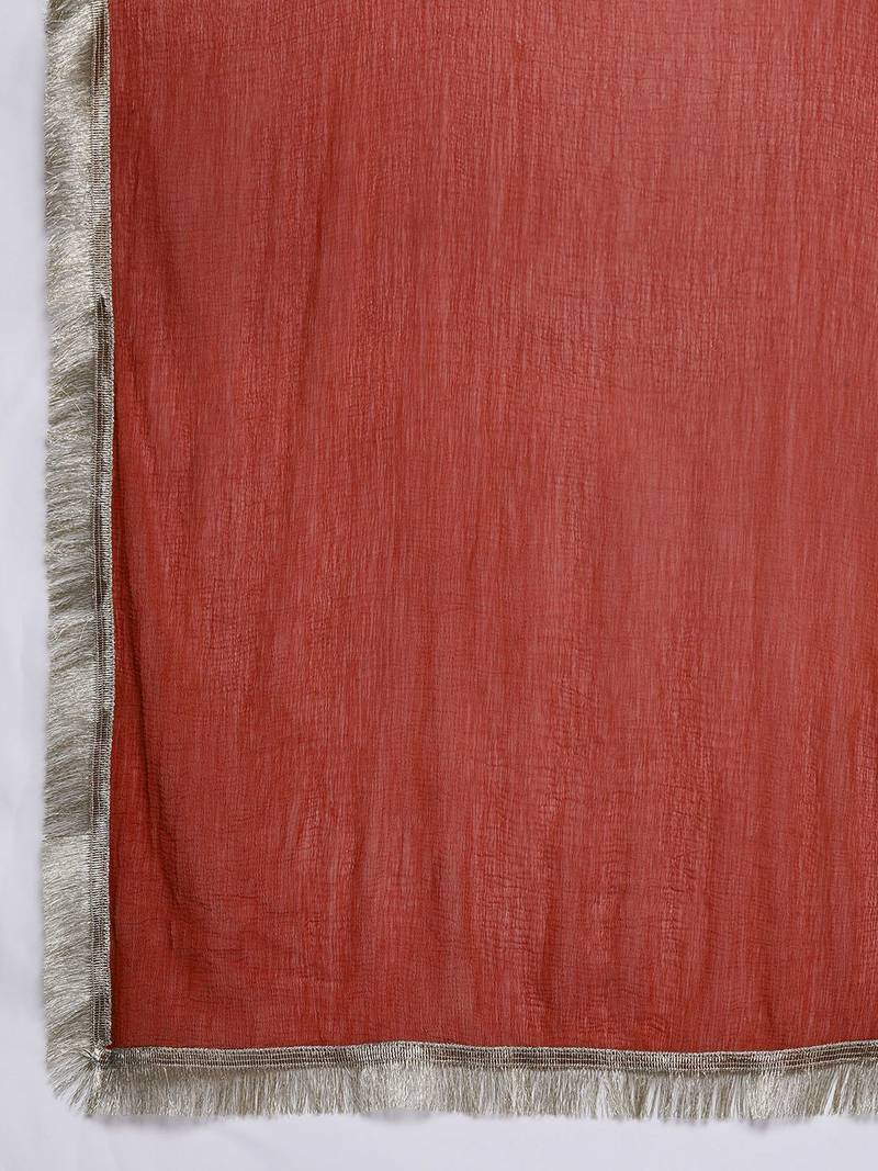 Ethnic Motifs Embroidered Thread Work Kurta with Trousers & Dupatta