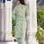 Floral Printed Regular Mirror Work Pure Cotton Kurta With Trouser & Dupatta