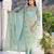 Floral Printed Regular Mirror Work Pure Cotton Kurta With Trouser & Dupatta