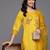 Floral Embroidered Thread Work Kurta With Trousers & Dupatta
