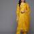 Floral Embroidered Thread Work Kurta With Trousers & Dupatta
