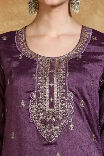 Women Floral Embroidered Kurta with Trousers & Dupatta