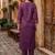 Women Regular Thread Work Kurta with Trousers