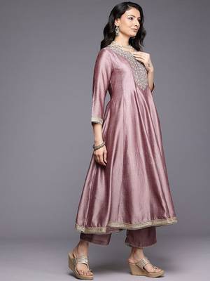 Women Ethnic Motifs Embroidered Empire Kurta with Trousers & Dupatta 4