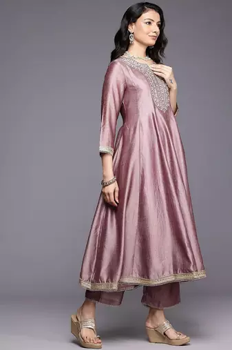 Women Ethnic Motifs Embroidered Empire Kurta with Trousers & Dupatta