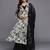 Women Floral Print High Slit Beaded Pure Silk Kurta With Palazzos & Dupatta