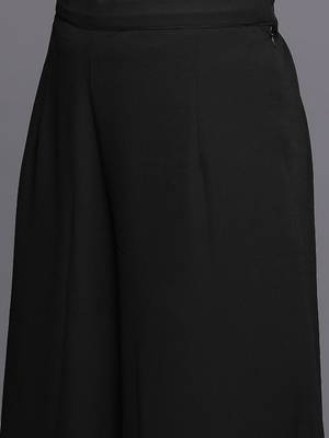 Women Floral Print High Slit Beaded Pure Silk Kurta With Palazzos & Dupatta 3
