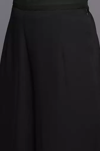 Women Floral Print High Slit Beaded Pure Silk Kurta With Palazzos & Dupatta