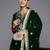 Winter Yoke Embroidered Velvet Kurta with Trousers & Dupatta