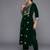 Winter Yoke Embroidered Velvet Kurta with Trousers & Dupatta