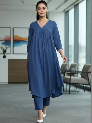 Women Empire Kurta with Trousers 1
