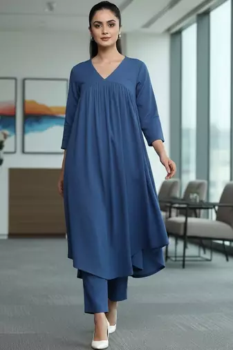 Women Empire Kurta with Trousers