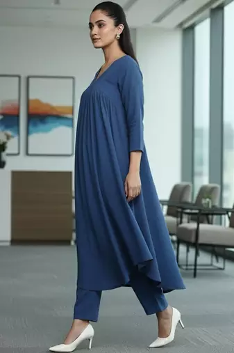 Women Empire Kurta with Trousers
