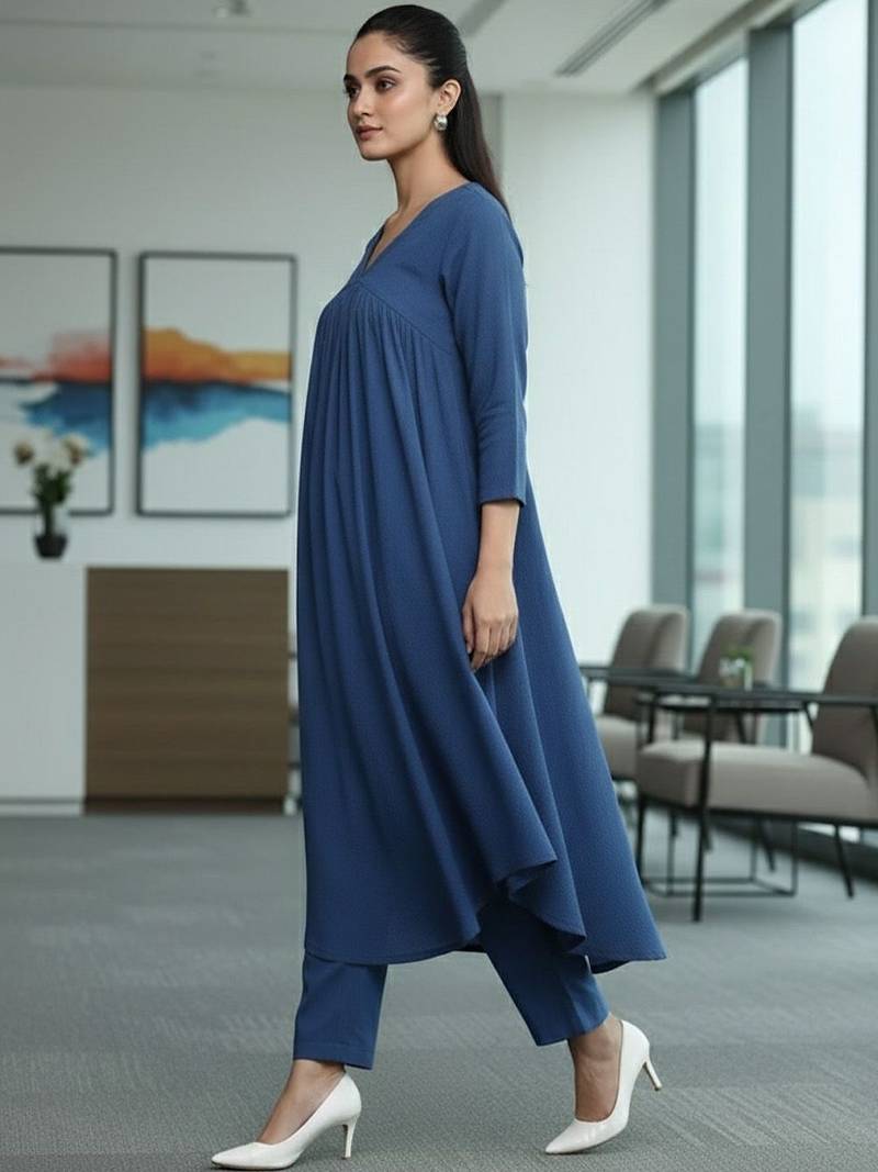Women Empire Kurta with Trousers