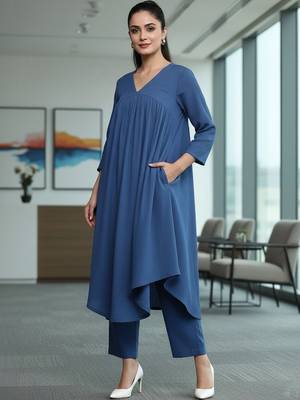 Women Empire Kurta with Trousers 3