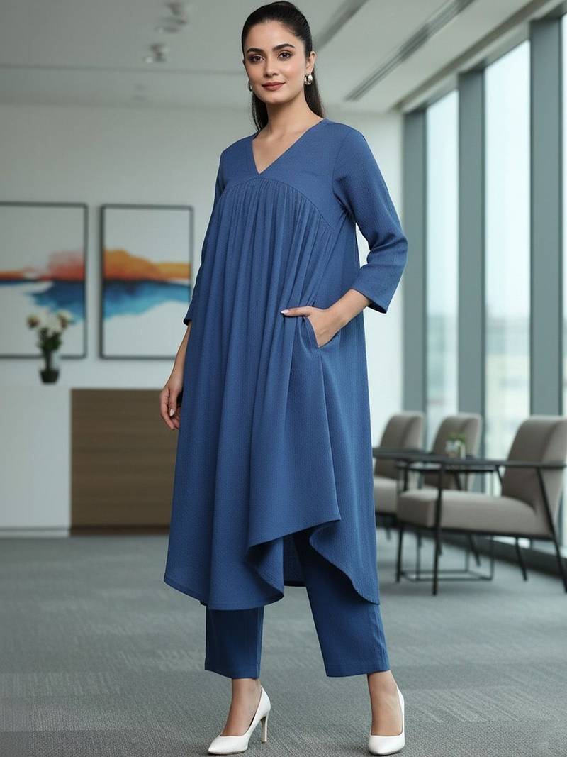 Women Empire Kurta with Trousers