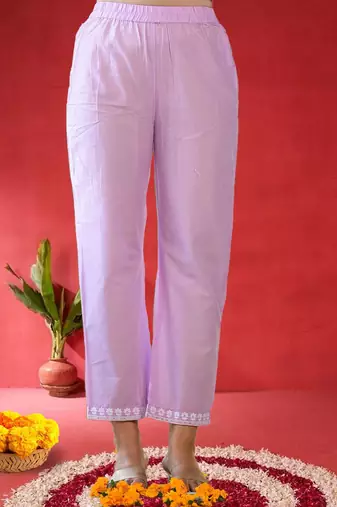 Women Ethnic Motifs Pure Cotton Anarkali Kurta with Trouser & Dupatta