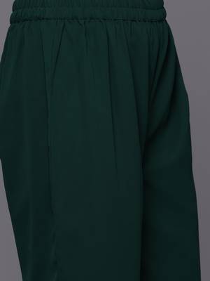 Women Embroidered Empire Mirror Work Silk Georgette Kurta with Trousers & With Dupatta 3