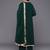 Women Embroidered Empire Mirror Work Silk Georgette Kurta with Trousers & With Dupatta
