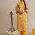 Women Floral Printed Regular Thread Work Kurta with Trousers & With Dupatta