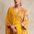 Women Floral Printed Regular Thread Work Kurta with Trousers & With Dupatta