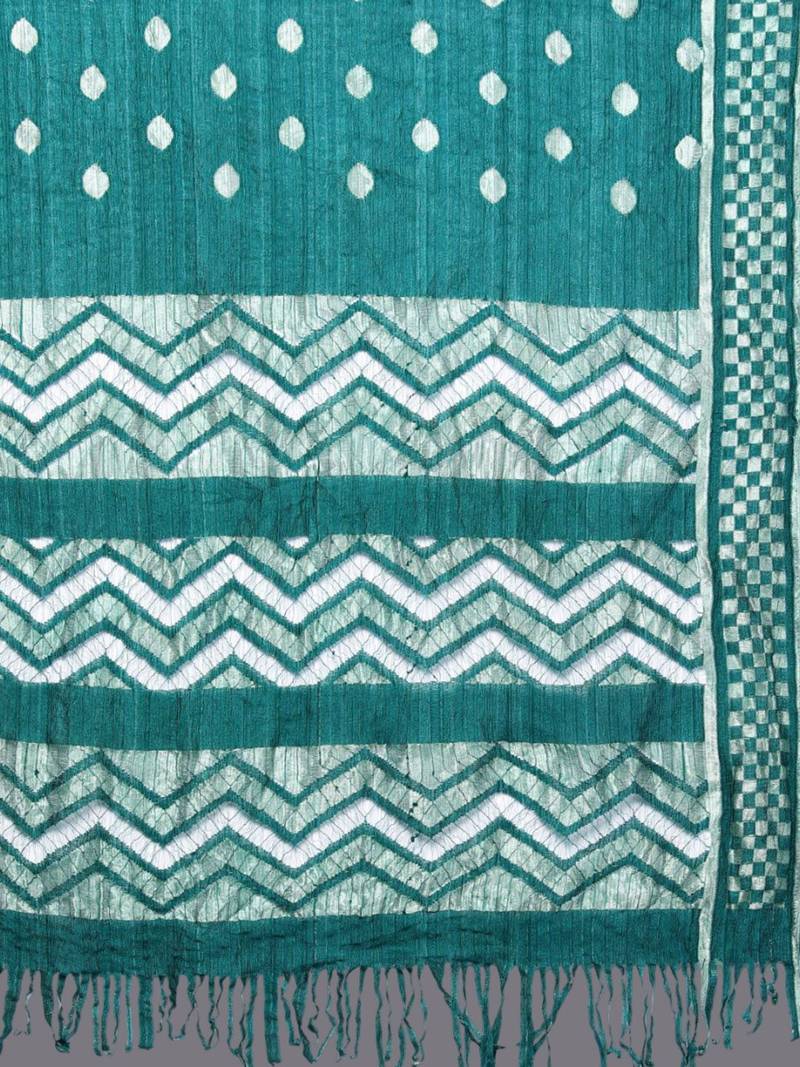 Ethnic Motifs Embroidered Straight Kurta with Trousers & With Dupatta