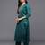 Ethnic Motifs Embroidered Straight Kurta with Trousers & With Dupatta