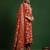 Floral Printed V-Neck Straight Kurta With Trousers And Dupatta