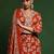 Floral Printed V-Neck Straight Kurta With Trousers And Dupatta