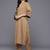 Women Floral Embroidered Regular Thread Work Silk Crepe Kurta with Trousers