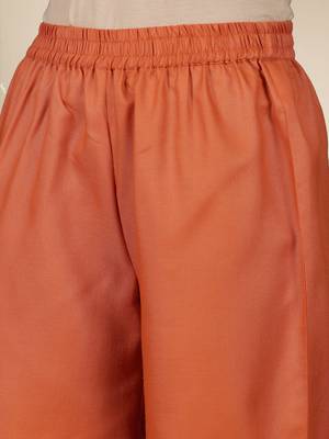 Mandarin Collar Pure Cotton Straight Kurta With Trousers 3