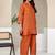 Mandarin Collar Pure Cotton Straight Kurta With Trousers