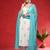 Floral Printed A-Line Gotta Patti Work Kurta With Trousers & Dupatta