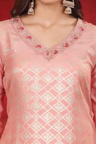 Women Ethnic Motifs Regular Kurta with Trousers & Dupatta