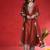 Women Ethnic Motifs Embroidered V-Neck Sequinned Kurta with Trousers & Dupatta