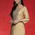 Ethnic Motifs Embroidered Gotta Patti Straight Kurta With Trousers & Dupatta