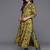 Floral Printed V-Neck Sequinned Chanderi Silk Kurta With Trousers & Dupatta