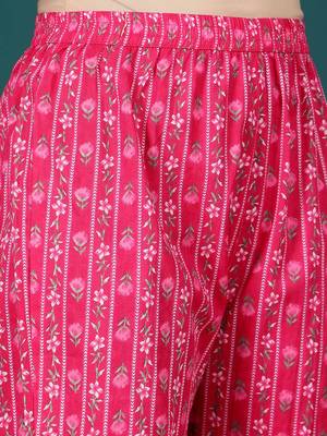 Women Ethnic Motifs Printed Regular Thread Work Pure Cotton Kurta with Trousers & With Dupatta 3