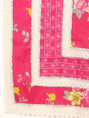 Women Ethnic Motifs Printed Regular Thread Work Pure Cotton Kurta with Trousers & With Dupatta 4