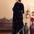 Ethnic Motifs Embroidered Zari Velvet Kurta With Trousers And Dupatta