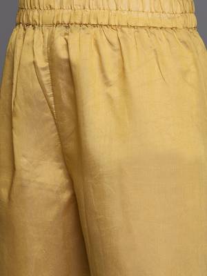 Women Embroidered Kurta with Gotta Patti, Zari & Mirror, Trousers and Dupatta 4